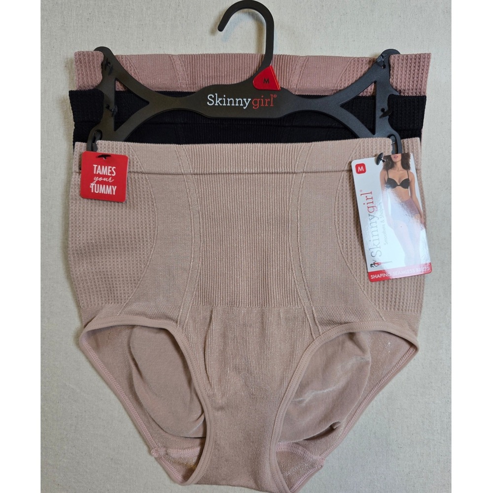 Skinnygirl Women M Shaping Seamless Briefs 3PK Tummy Toning Multi-Color
